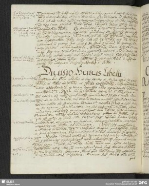 Diuisio Huius Libelli.