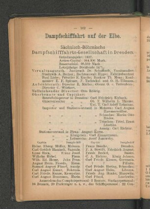 Dampfschifffahrt auf der Elbe.