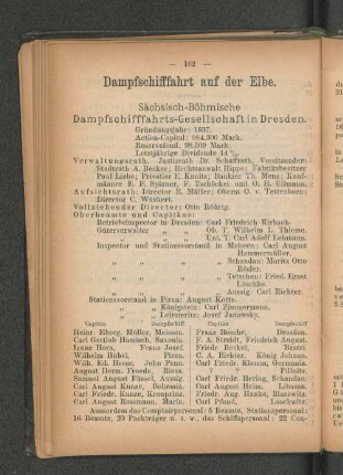 Dampfschifffahrt auf der Elbe.
