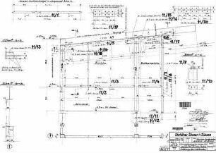 Geislingen West: Empfangsgebäude 1.Bst-Überdachung STA,Dach (Details)