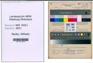 Entnazifizierung Wilhelm Renko, geb. 08.05.1907 (Arbeiter)
