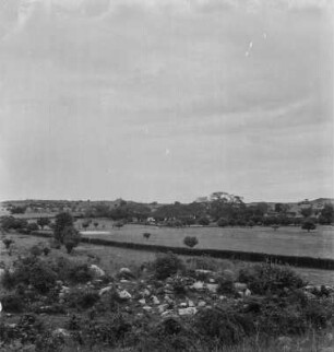 Panoramaaufnahme : Panorama der Landschaft vom Gipfel eines Berges