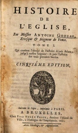 Histoire de l'eglise, 1