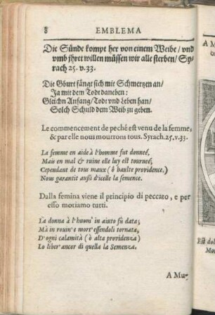 [III. A Muliere Malum.]
