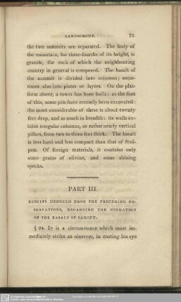 Part III. Results Deduced From The Preceding Observations, Regarding The Formation Of The Basalt Of Saxony