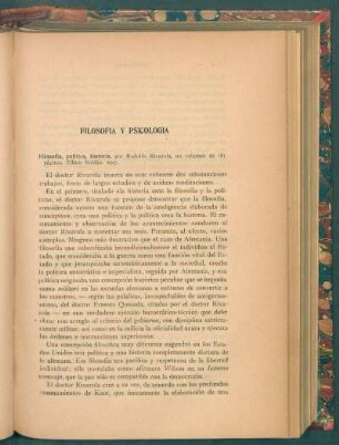 Filosofía y psicología