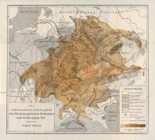 Das makroseismische Schüttergebiet des Mitteleuropäischen Erdbebens vom 16. November 1911