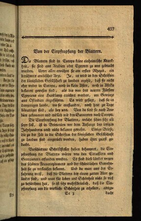 437-462, Die Einpfropfung der Blattern
