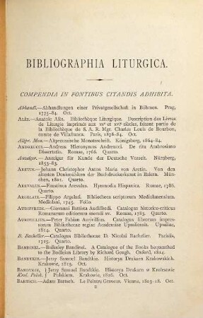 Bibliographia liturgica : catalogus missalium ritus latini ab anno 1474 impressorum