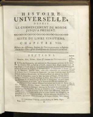 Suite du Livre Vingtieme.