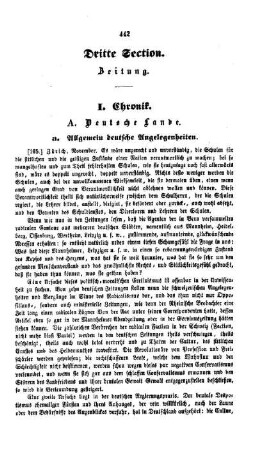 Chronik : dritte Section