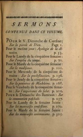 Sermons. 4. Pour le Caresme. T. 3. - 1719. - 550 S.