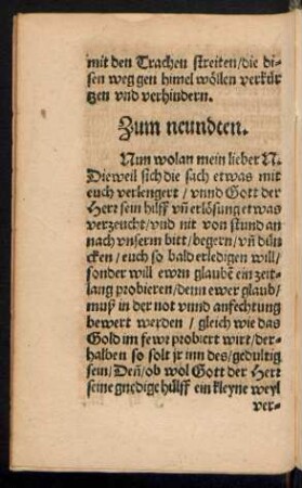 Zum neundten.