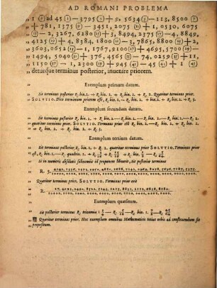 Ad problema quod omnibus mathematicis totius orbis construendum proposuit Adrianus Romanus Francisci Vietae responsum