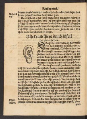 Alle kranckheyt unnd zufell der ohren heylen.