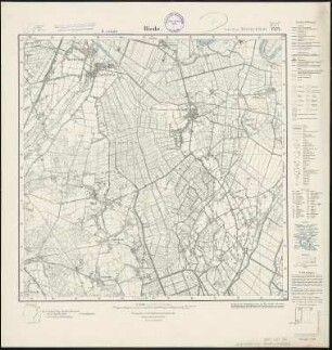 Meßtischblatt 1525 : Riede, 1936 : Riede. - Hrsg. 1899, einz. Nachtr. 1936. - 1:25000. - [Berlin]: Reichsamt für Landesaufnahme, 1936. - 1 Kt.
