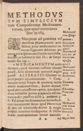 Methodus Simplicum tum Compositorum Medicamentorum, quae apud recentiores sunt in usu.