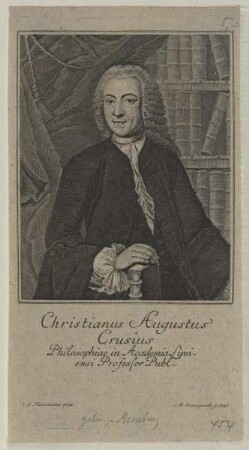 Bildnis des Christianus Augustus Crusius
