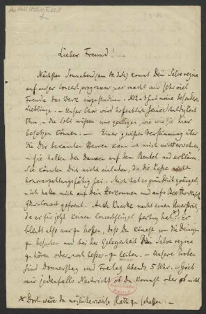 Brief an Franz Wüllner : 09.03.1863