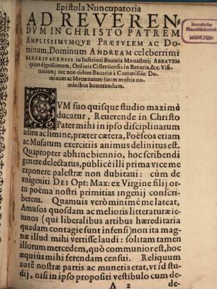 Poema genethliacon de aeterni Verbi Jesu Christi Domini ac salvatoris nostri saluberrima Nativitate, redemtionis nostrae principio
