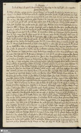 Pro Memoria ... Regensburg 4ter Octob. 1756.