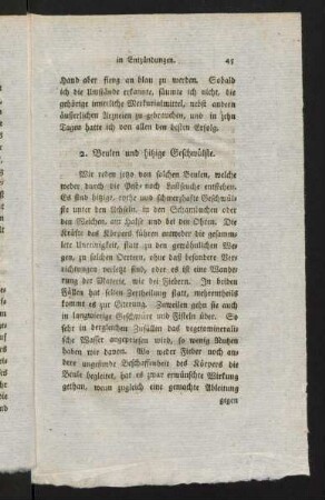 45-50, 2. Von Beulen und hitzigen Geschwülsten