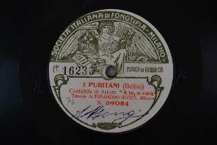 I Puritani : Cantabile di Arturo "A te, o cara" / (Bellini)