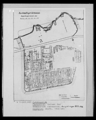Lageplan von Petronell-Carnuntum: Ruinen der Römerstadt Carnuntum