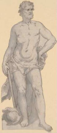Unbekleideter mythologischer Held
