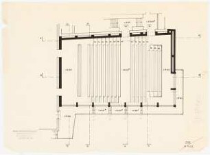 Technische Universität Berlin Elektrotechnische Institute, 2. Bauabschnitt: Obergeschoss 1:100