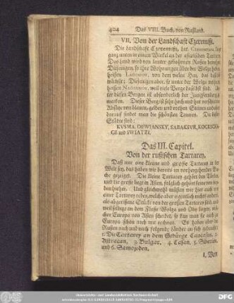 Das III. Capitel. Von der rußischen Tartarey.