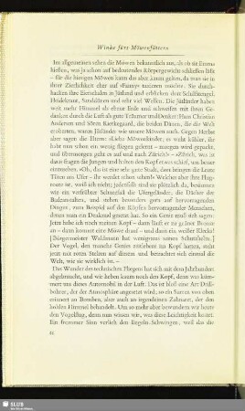 Winke fürs Möwenfüttern