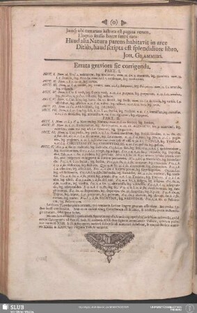 Errata graviora sic corrigenda