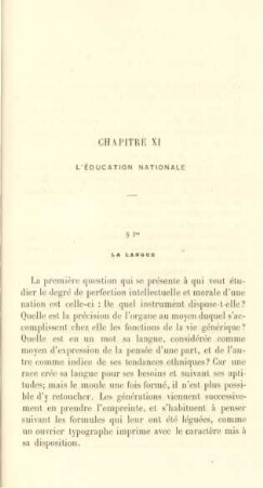 Chapitre XI. L'éducation nationale