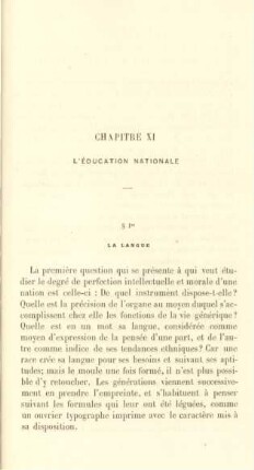 Chapitre XI. L'éducation nationale