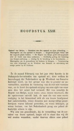 Hoofdstuk XXIII. Opstand van Batipo. - ...