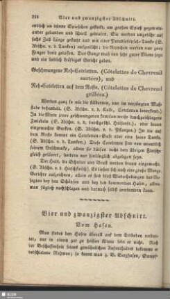 Vier und zwanzigster Abschnitt. Vom Hasen