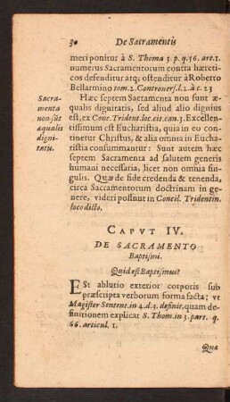 Capvt IV. De Sacramento Baptismi.