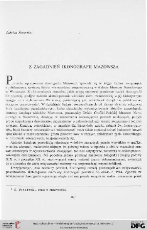8: Z zagadnień ikonografii Mazowsza