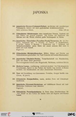 Japonika (Nr. 390-425)