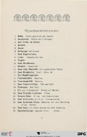 Speisezimmer (Nr. 1-45)