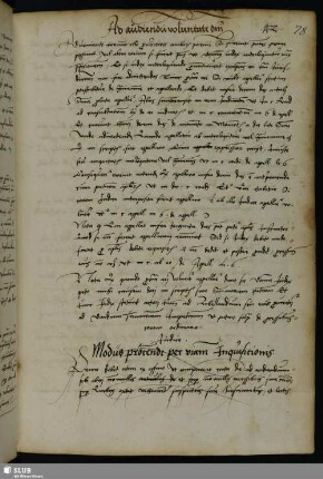 Bl. 78-80. Modus procedendi per viam Inquisitionis.
