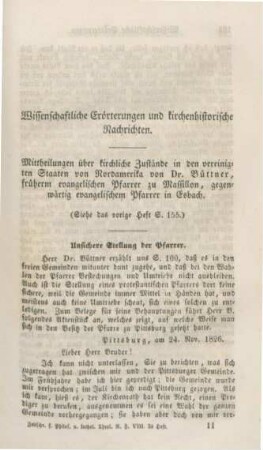 161-220 Wissenschaftliche Erörterungen und kirchenhistorische Nachrichten