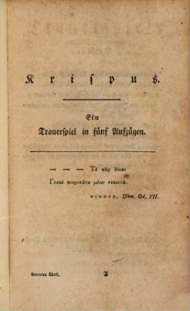 Trauerspiele, 2. Krispus. Mustapha und Zeangir