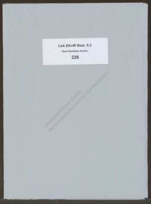 Brief von Kurt Gerstein an Elfriede Gerstein vom 23.5.1942: Verabredung zu einem Treffen mit Elfriede und den Kindern