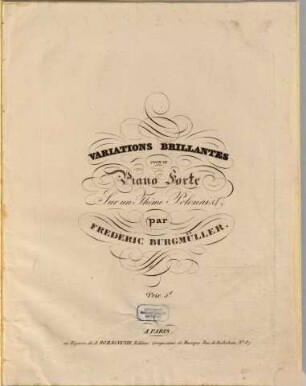 Variations brillantes pour le piano forte sur un thème polonais