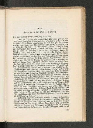 VIII. Hamburg im Dritten Reich