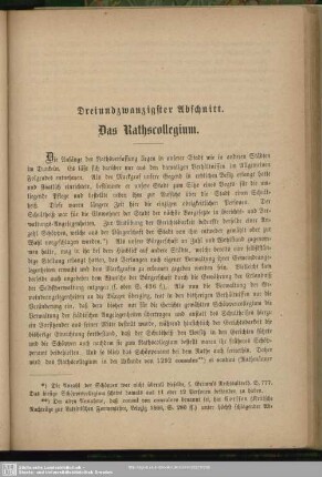 Dreiundzwanzigster Abschnitt. Das Rathscollegium