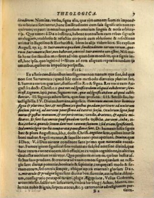 Disputatio Theologica De Sacramentis In Genere