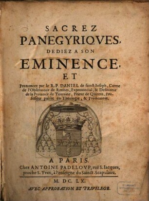 Sacrez Panegyriques